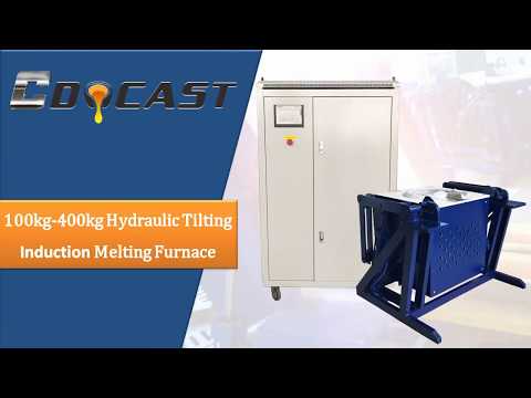Crucible metal Melting Furnace/Machine with hydraulic tilting system 100kg,150kg,200kg,250kg ,300kg