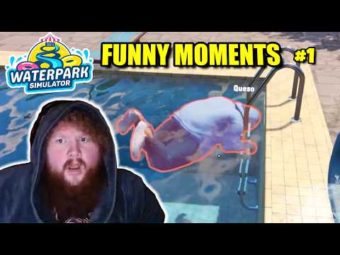 Best of CaseOh Waterpark Simulator! (FUNNY MOMENTS) #1
