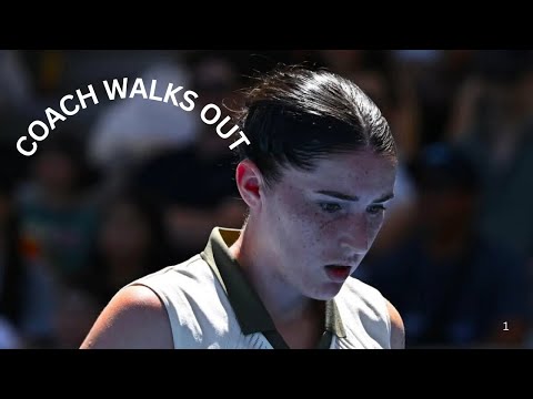 ELSA JACQUEMOT MELTDOWN: COACH WALKS OUT DURING AUSTRALIAN OPEN SECOND-ROUND MATCH DRAMA
