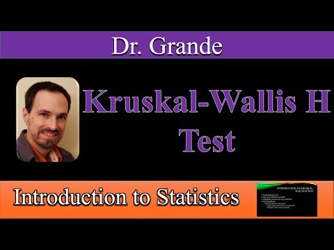 Introduction to the Kruskal-Wallis H Test