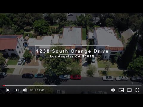 1238-40 S. Orange Drive, Los Angeles, CA 90036 - Trophy Spanish Duplex - Miracle Mile Neighborhood