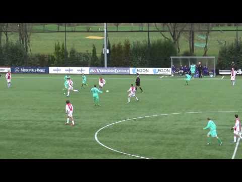 2014-01-11 Ajax B1 - FC Dordrecht B1 9-1 (4-1) 2e helft oefenwedstrijd.