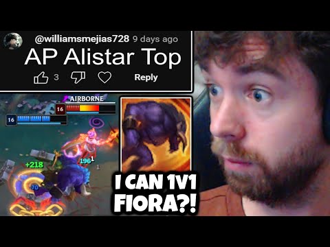 AP CDR ALISTAR TOP can BEAT FIORA 1v1. It's also very goofy | Lux Mid, Attack Speed Teemo Top
