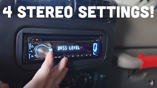 These 4 Kenwood stereo settings make your car speakers sound better