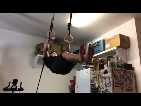 Muscle-ups in garage!  At 270lbs