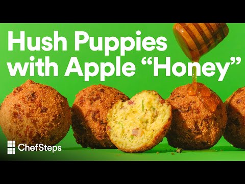 The Best Hush Puppies Recipe: Crispy, Fluffy, Cheddar-Tasso Hush Puppies With Apple “Honey”