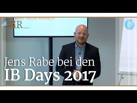 Jens Rabe bei den IB Days 2017 - Vortrag