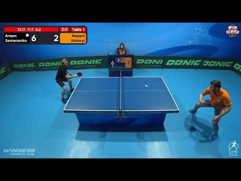 12:30 Artem Semenenko 3-0 Nazarii Haievyi West 1 WIN CUP 23.11.2022 | TABLE TENNIS WINCUP