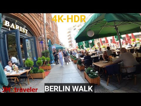 Berlin-Germany🇩🇪 (4k-HDR) 2023 Summer Walking tour in the city Centre