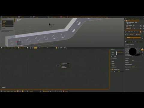 Blender Tutorial - How to make a tubular curved and perforated