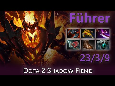 [Top 25 OpenDota Shadow Fiend] "Führer" 23/3/9 | Dota 2 Shadow Fiend highlights