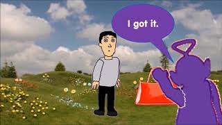 Tinky Winky meets Simon Shelton's Spirit