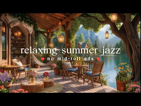 (NO MID-ROLL ADS) ☀️ Relaxing Bossa Nova Piano Jazz – Smooth Background Music, Spring Ambience