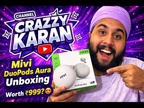 Thumbnail for Crazzy धमाका 💥 ₹999 में Mivi DuoPods Aura Unboxing & Review 😱 | Worth It?