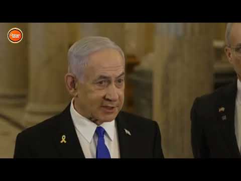 Israeli PM Benjamin Netanyahu Spoke To Reporters After Meeting With Speaker Johnson In Washington