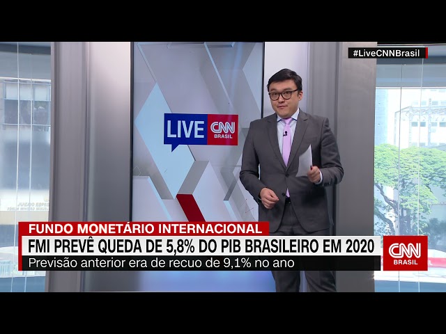 FMI melhora previsão de queda do PIB do Brasil de 9,1% para 5,8%