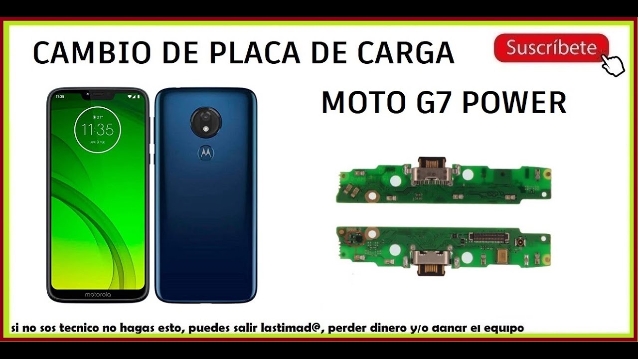 😱 Cambio de Placa de Carga Moto G7 Power #sanmar Desmontar y cambiar el pin o ficha de carga xt1955