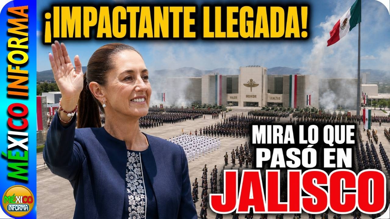 MIRA LO QUE ESTÁ PASANDO EN JALISCO. ASÍ LLEGÓ LA PRESIDENTA A ESTE GRAN EVENTO.