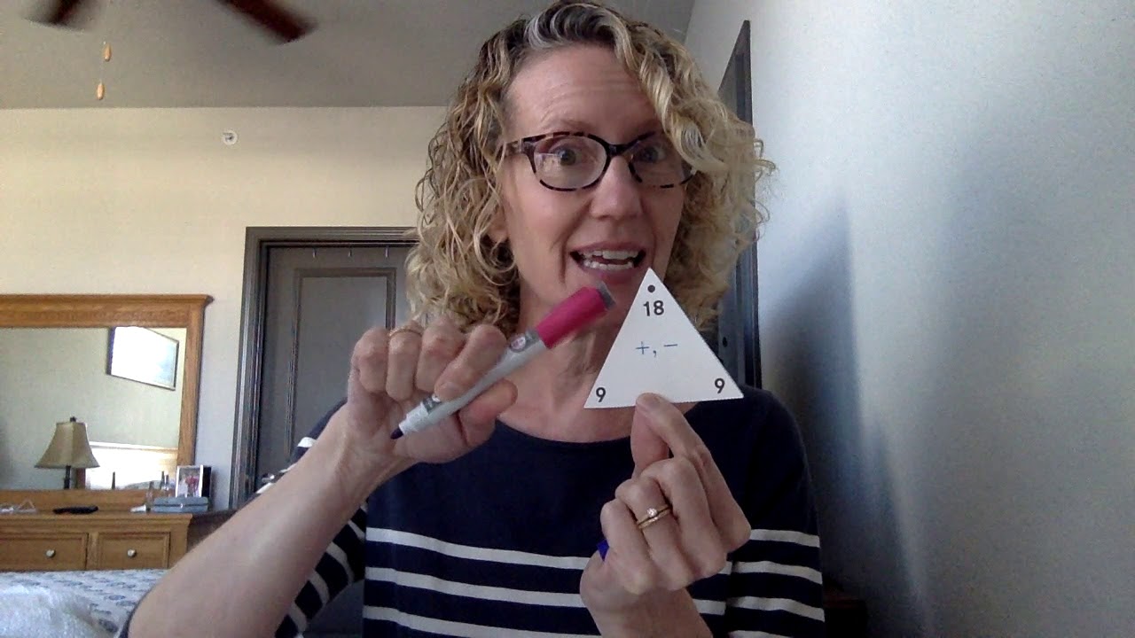 2 ways to practice fact triangles