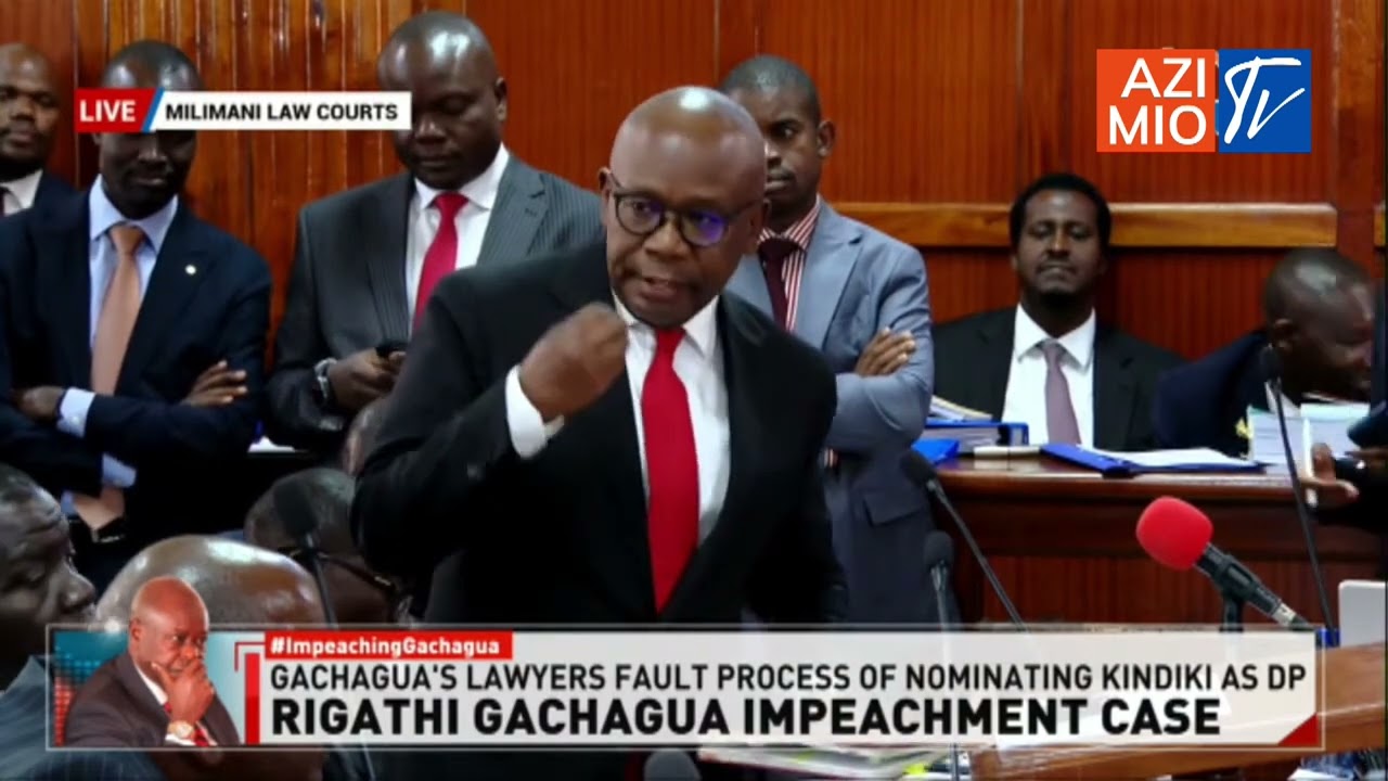 Lawyer Muigai DESTROYS DP Gachagua legal team as DP woes THICKEN in court