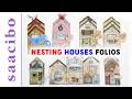 Nesting Houses Twofold Trifold Ephemera Folios Junkjournals