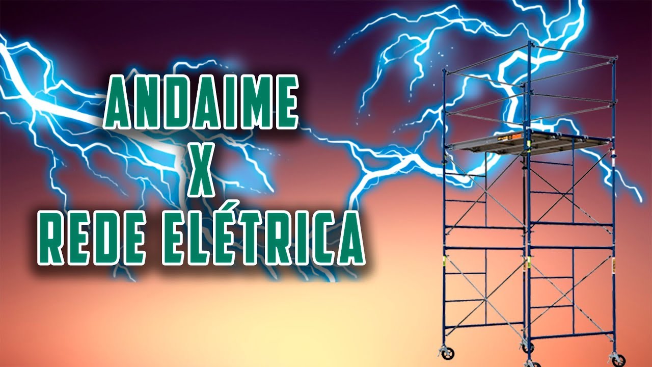 CUIDADO! Andaime perto da Rede Elétrica - ANDAIME PODE CAUSAR ACIDENTE próximo a rede elétrica
