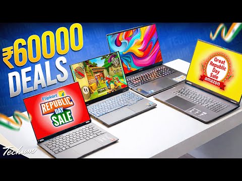 Best Laptop Under Rs60000 Republic Day Sale 2026🔥BEST Laptop Deals on Amazon & Flipkart Republic Day
