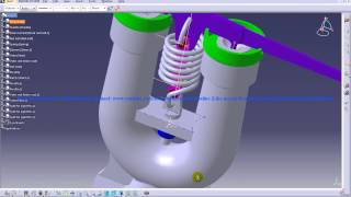 preview picture of video 'Catia V5 Tutorial|How to Dynamically Rotate view of Model|Change rotation center & Compass Tricks'