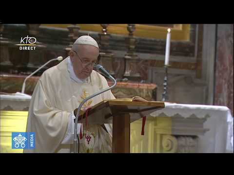 Messe du pape François à la chapelle Saint Jean-Paul II - Basilique Saint-Pierre