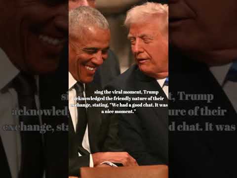Trump and Obama Share Unexpectedly Friendly Moment at Jimmy Carter’s Funeral #TrumpAndObama #Carter