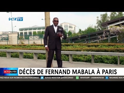 Décès de Fernand Mabala à Paris