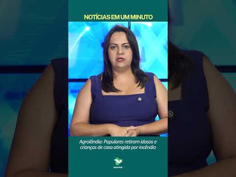 Agrolândia: Populares retiram idosos e crianças de casa atingida por incêndio