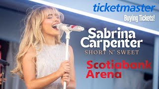 Buying Sabrina Carpenter Short 'n Sweet concert tickets on Ticketmaster! (Scotiabank Arena, Toronto)