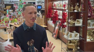 A local Dillard's manager is going viral for his holiday spirit