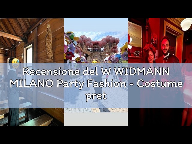 Vídeo relacionado con W WIDMANN MILANO Party Fashion - Disfraz de cardenal, túnica, clérigo, sacerdote, disfraces de carnaval