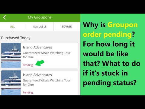 Groupon Processing Time
