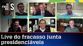 Naufraga em audiência live que juntou Doria, Leite, Ciro, Haddad e Huck