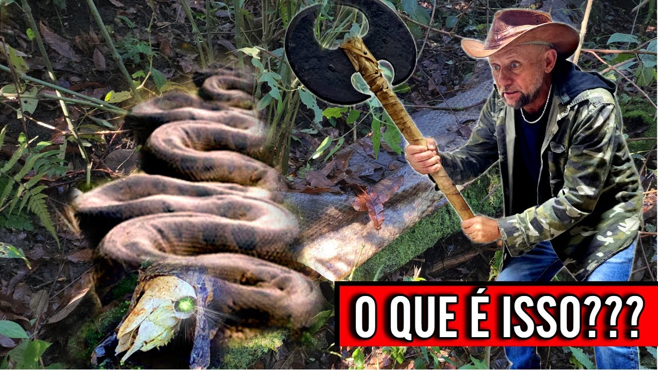 COBRA GIGANTE nas ruínas antigas com TESOURO MAÇONICO