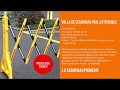 Valla De Seguridad Vial Extensible 2,5 Mts