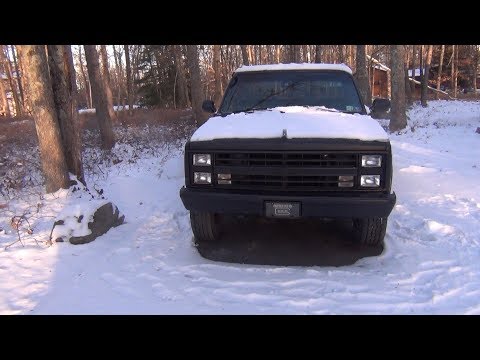 Cold Start (1°F) 1986 Chevy K20 (Small Block 350 Swap)
