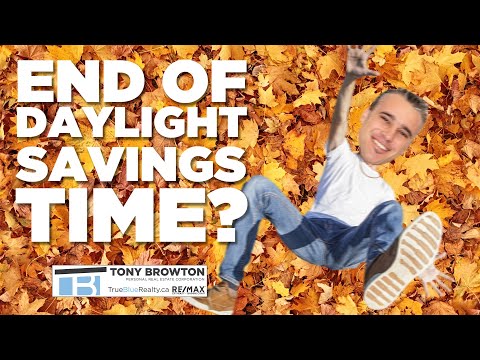 End of day light savings time in BC? Realtor Tony Browton