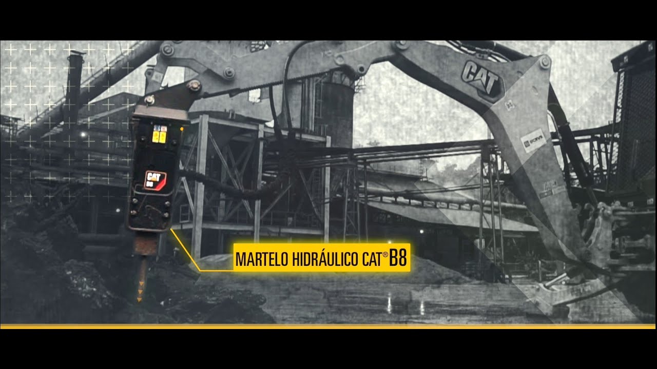 MARTELO HIDRÁULICO CAT® B8 EM AÇÃO NA RETROESCAVADEIRA CAT 416