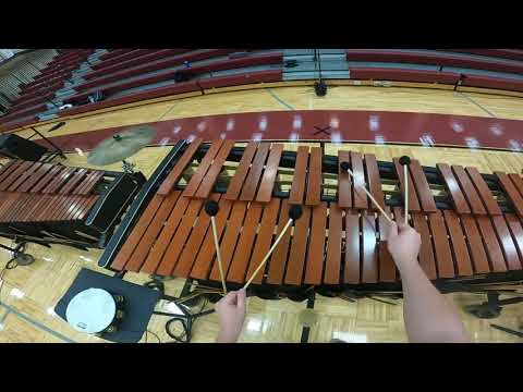 Lebanon HS Drumline - Face it. Marimba 3 Cam