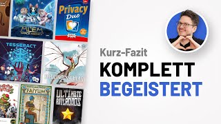 Neuer Favorit und andere Brettspiele im Kurz-Fazit - Schwingenschlag, MLEM...