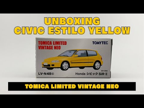 Thumbnail for Tomica Limited Vintage Neo ~ Honda Civic Estilo Yellow (4K ULTRA HD 60FPS) by Honda Civic