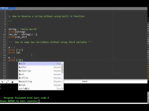 Python Reverse String And Swap 2 Variables
