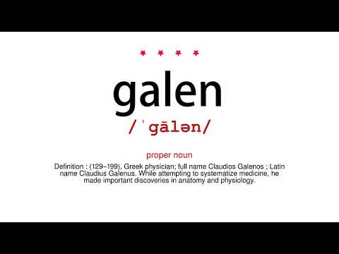 How to pronounce galen - Vocab Today