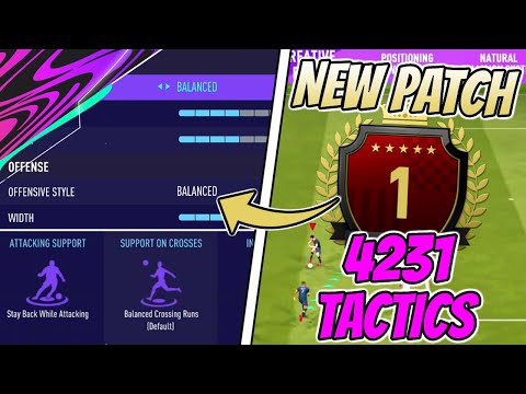 FIFA 21 *SUPER OVERPOWERED* 4231 BROKEN CUSTOM TACTICS & INSTRUCTIONS POST PATCH!! | FUT 21