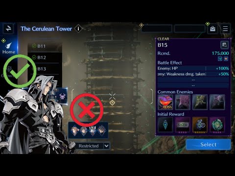 Ever Crisis Final Fantasy VII SephiBros (аdult only) VS Inferno Lantern (Cerulean Tower)