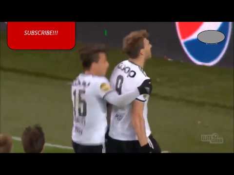 Great perfomance of Nicklas Bendtner for Rosenborg vs Molde